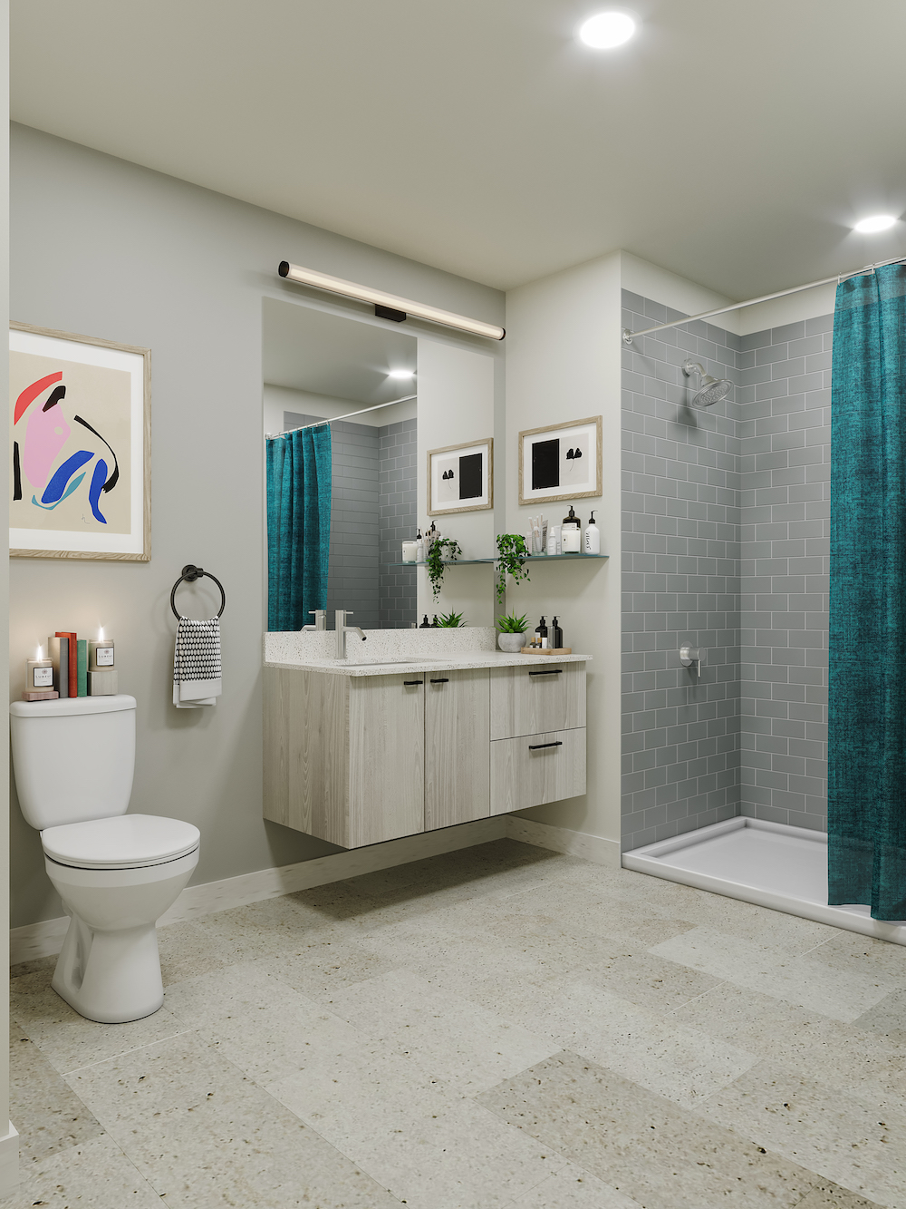 Bathroom Cavalier Apartments in Kansas City